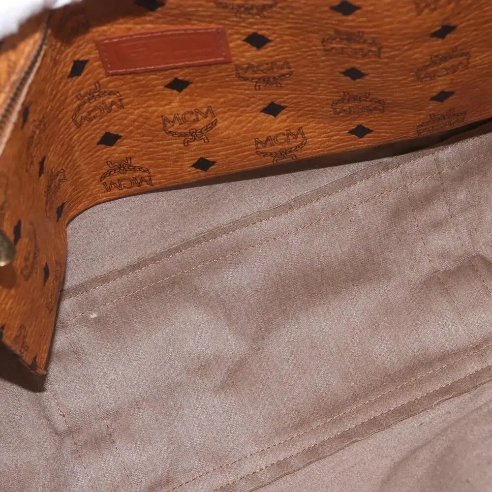 MCM Logogram Visetos Tote Bag Brown